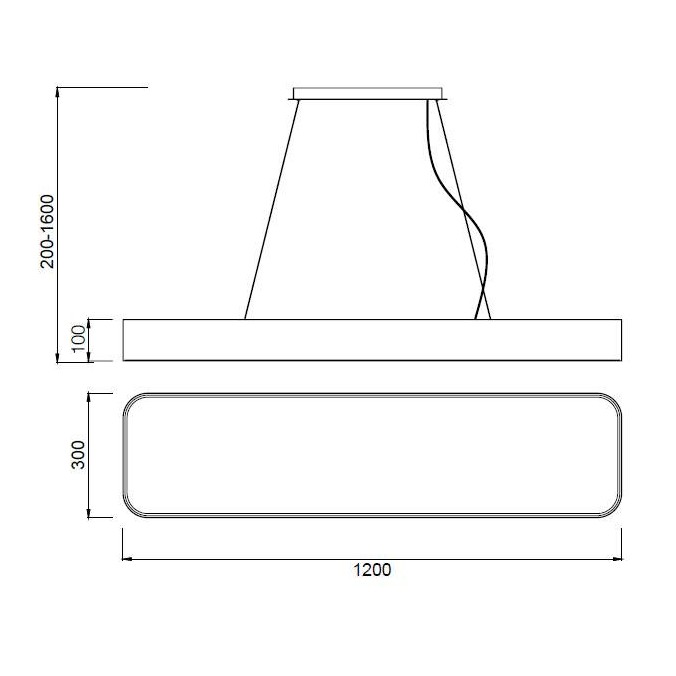 Lámpara techo led nur 