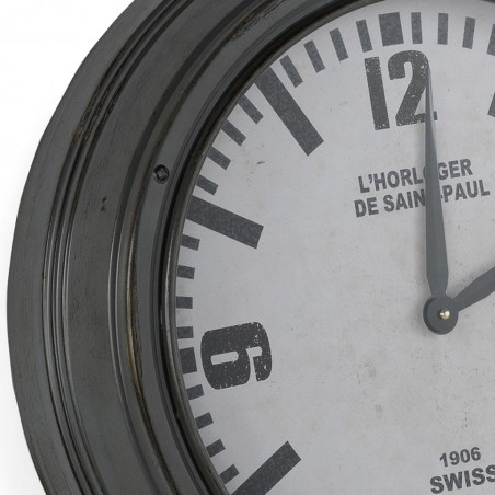 Reloj pared 51cm de estilo retro industrial