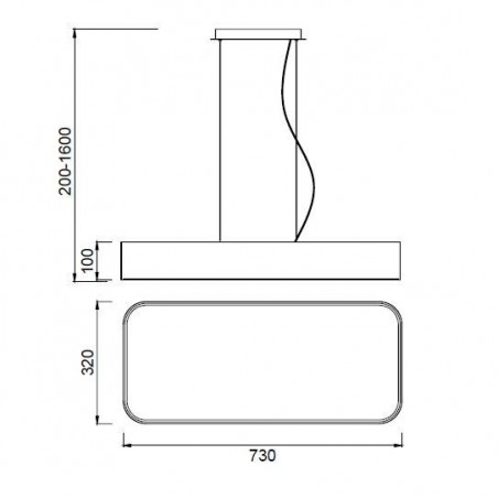 Lámpara techo led nur 