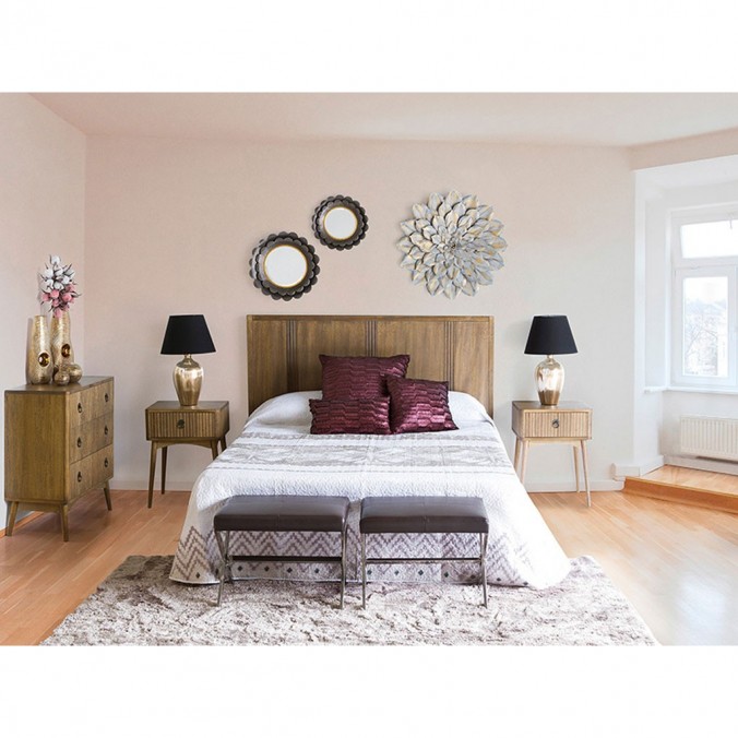 Cómoda estilo vintage madeta teka - 82x40x81,5h