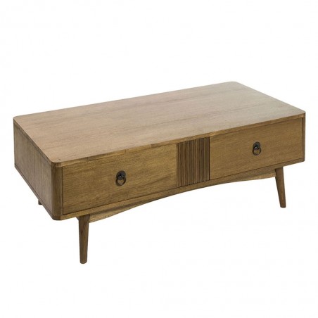 Mesa centro estilo vintage madera de teka - 120x60x44h