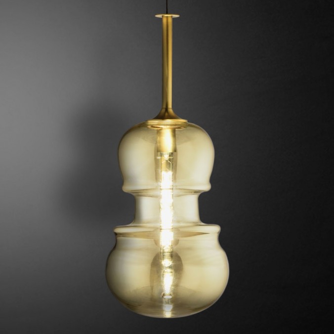 Lámpara colgante Sonata bronce 29cm