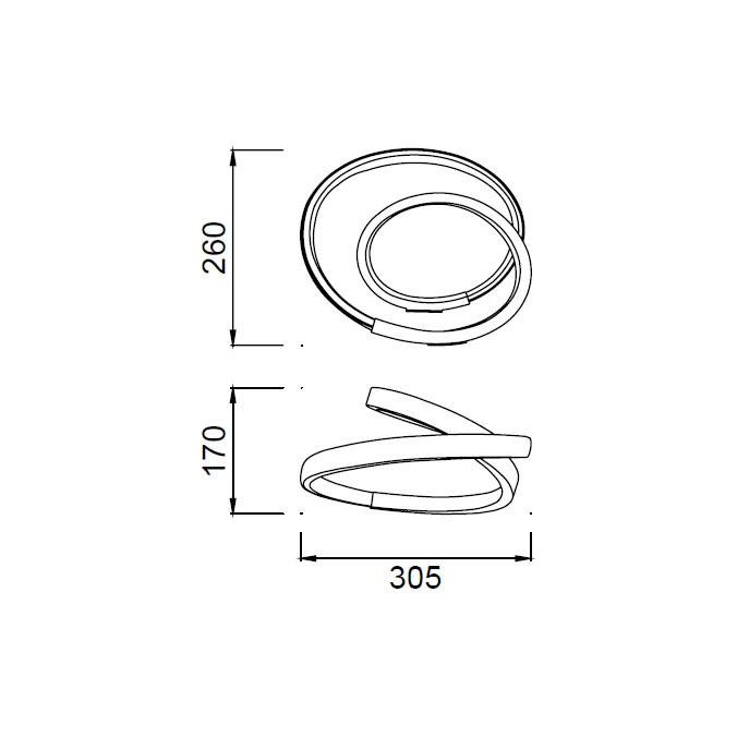 Lámpara techo led nur  Lámpara techo led nur
