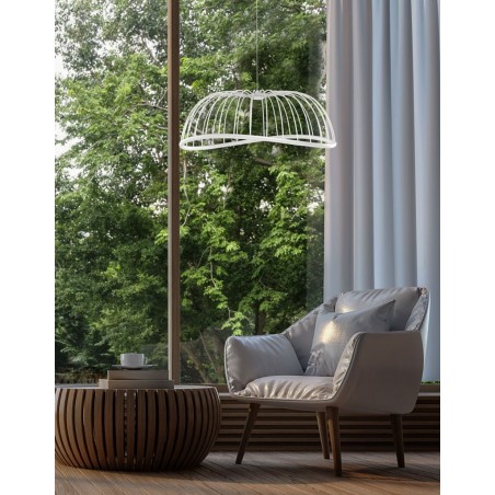 Lámpara techo LED serie CELESTE blanco 81cm