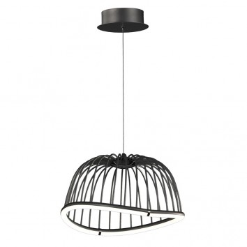 Lámpara techo LED serie CELESTE negro41cm