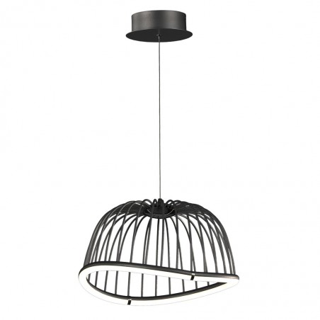 Lámpara techo LED serie CELESTE negro41cm