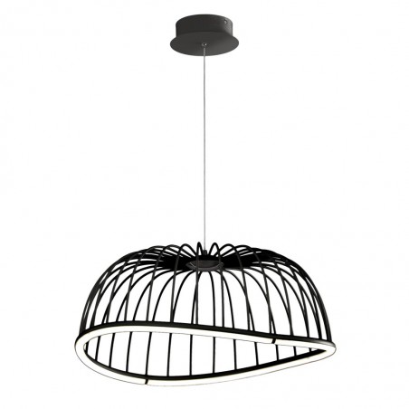 Lámpara techo LED serie CELESTE negro 61cm