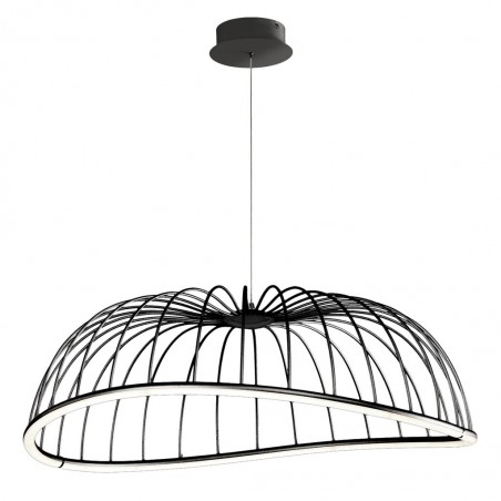 Lámpara techo LED serie CELESTE negro 81cm