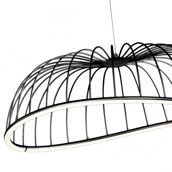Lámpara techo LED serie CELESTE negro 81cm 2