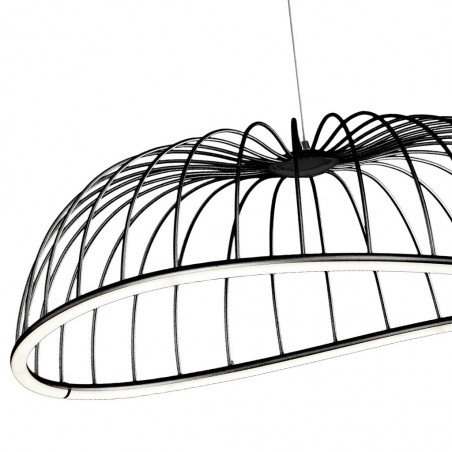 Lámpara techo LED serie CELESTE negro 81cm