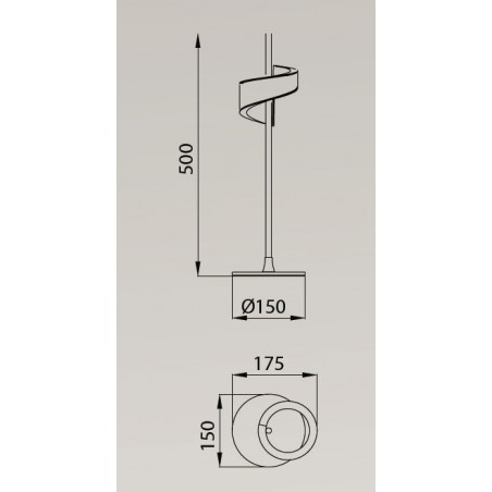 Lámpara de mesa LED Tsunami 6W
