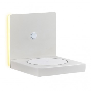 Aplique pared LED con cargador movil inducción