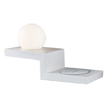 Aplique tulipa LED con cargador movil inducción