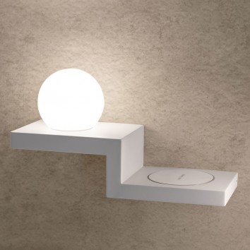 Aplique tulipa LED con cargador movil inducción 2