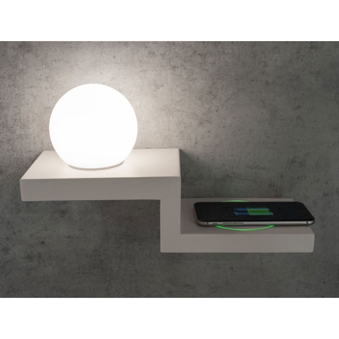 Aplique tulipa LED con cargador movil inducción