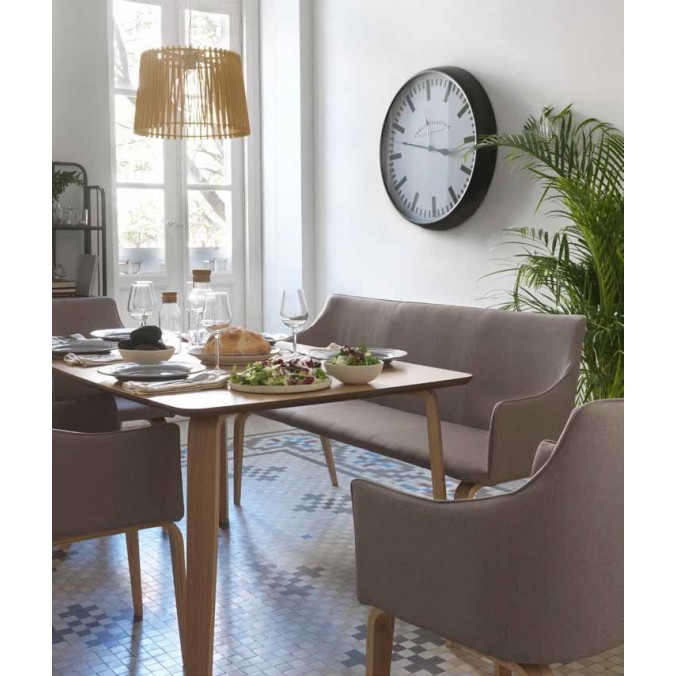  Banco de comedor rústico con patas de madera, banco tapizado de  tela para dormitorio, sala de estar, banco de entrada vintage francés con  asiento acolchado, color gris, 39 x 16 x