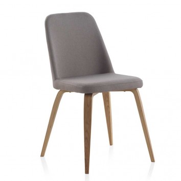 Silla estilo nórdico tapizada tela - 44x59x82h