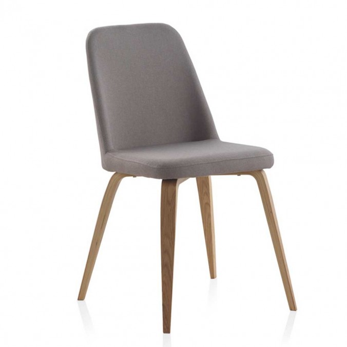 Pack 4 sillas estilo nórdico tapizada tela - 44x59x82h