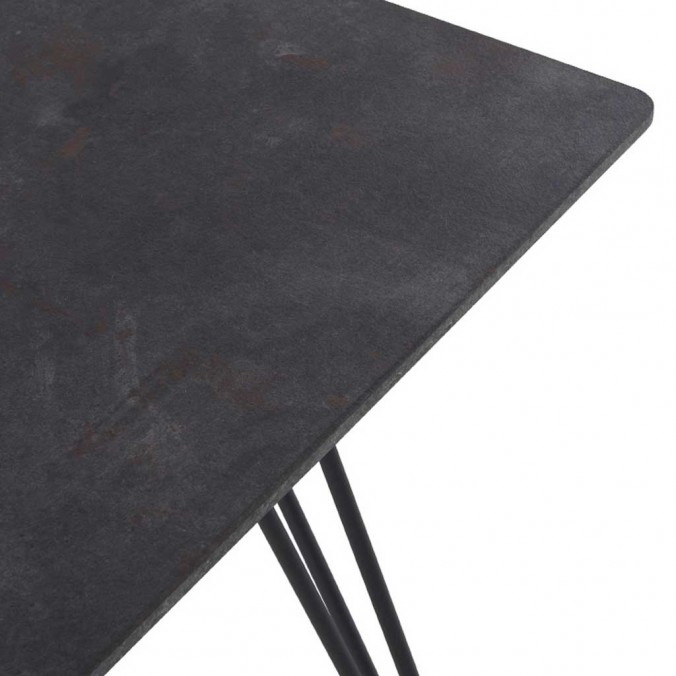 Mesa comedor efecto piedra óxido 160x90x77h