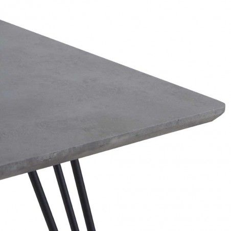 Mesa comedor efecto cemento gris 160x90x77h