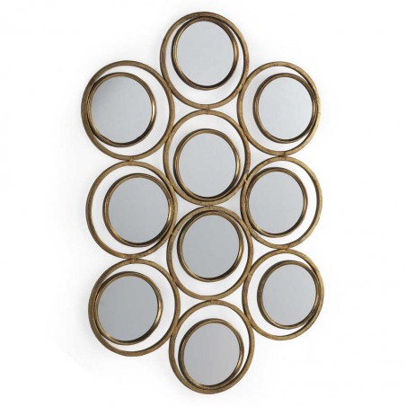 Espejo múltiple estilo Art decó - 59x87x3