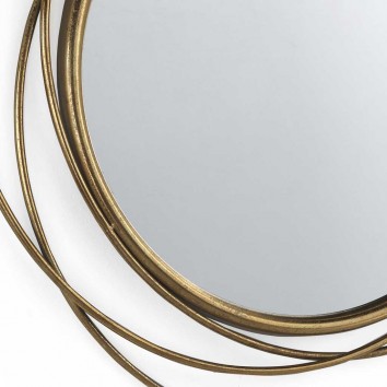 Espejo de metal estilo Art decó - 80x80x3cm 2