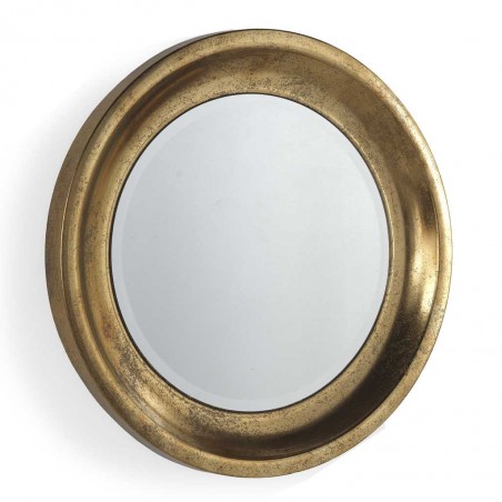 Espejo de metal estilo Art decó - 71x71x6cm