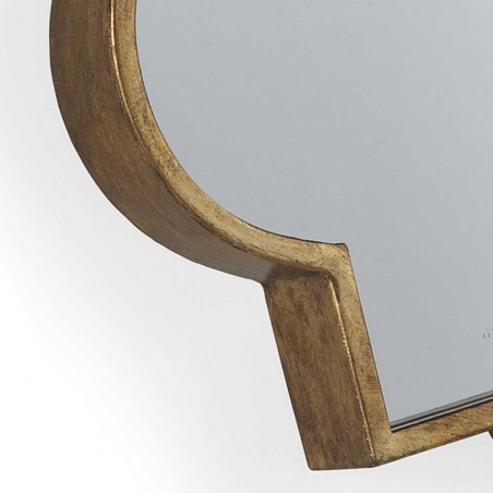 Espejo de metal estilo Art decó - 56x56x7cm