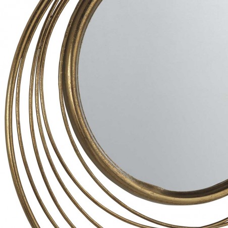 Espejo de metal estilo Art decó - diámetro 73cm x 3cm