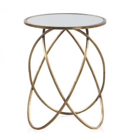 Mesa auxiliar superficie espejo 44x58h