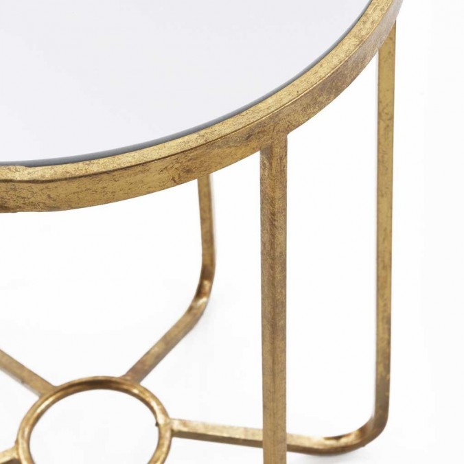 Mesa auxiliar superficie espejo 39x60h