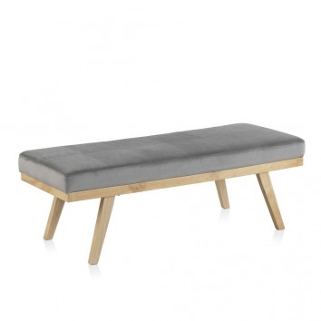 Banco estilo nórdico madera pino 122x45x41h