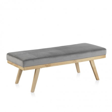 Banco estilo nórdico madera pino 122x45x41h