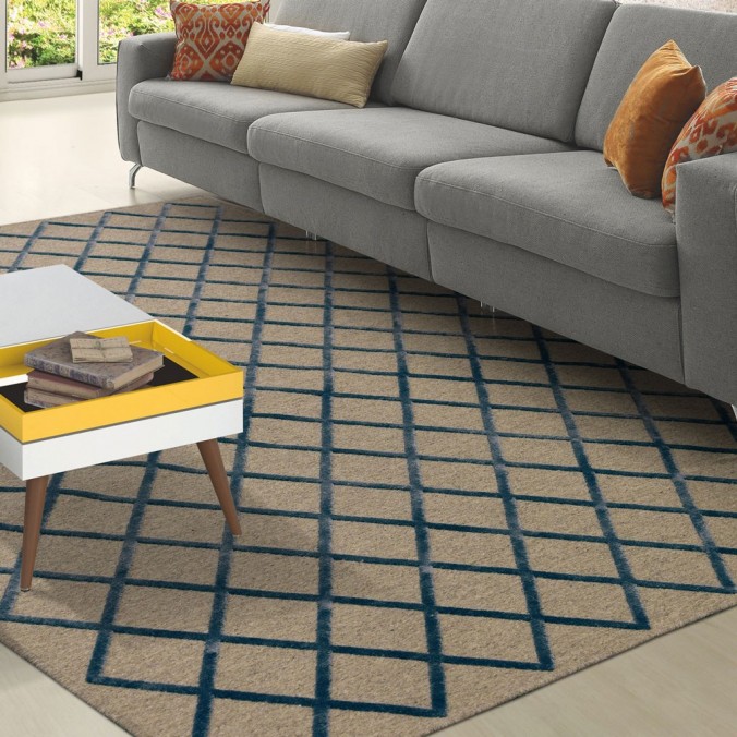 Alfombra DELICATO IV lana y viscosa - varios tamaños