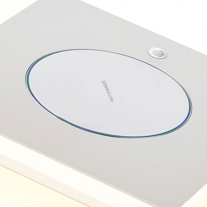 Lámpara mesa LED con cargador movil inducción