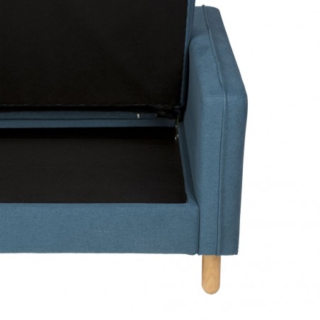 Sofá cama click-clack Nordic BLUE 201x84x84h