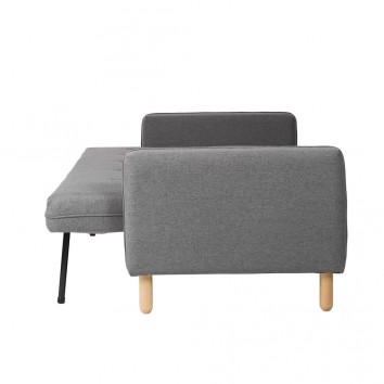 Sofá cama click-clack Nordic Grey 201x84x84h 2