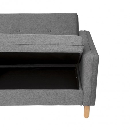 Sofá cama click-clack Nordic Grey 201x84x84h