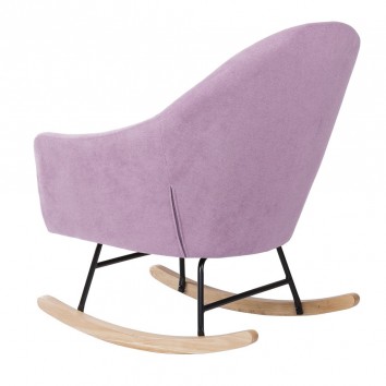 Mecedora Mauve con patines madera 76x91x87h 2
