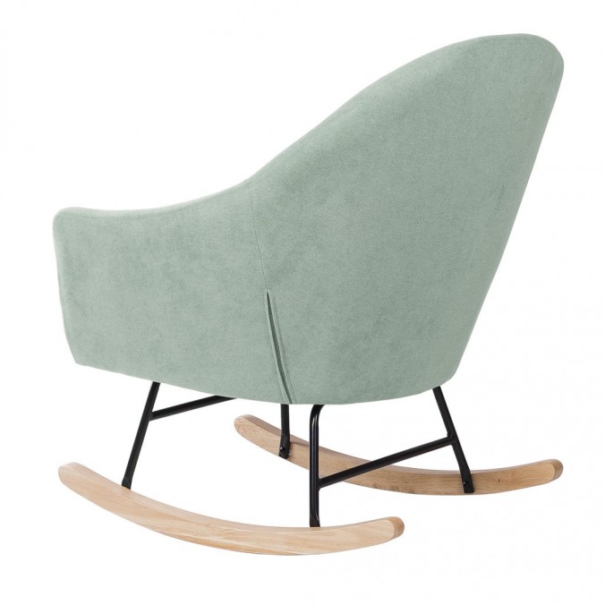Mecedora Mint con patines madera 76x91x87h