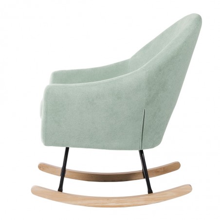 Mecedora Mint con patines madera 76x91x87h