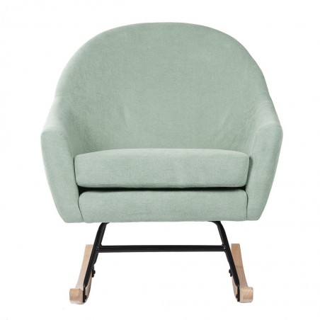 Mecedora Mint con patines madera 76x91x87h