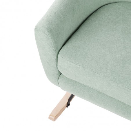 Mecedora Mint con patines madera 76x91x87h