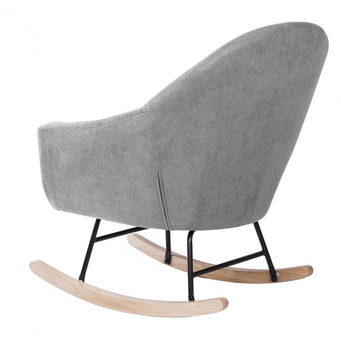 Mecedora Grey con patines madera 76x91x87h