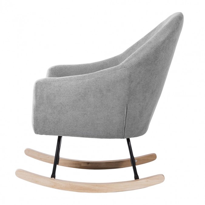 Mecedora Grey con patines madera 76x91x87h