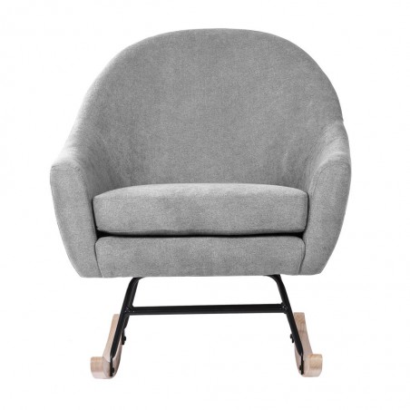 Mecedora Grey con patines madera 76x91x87h