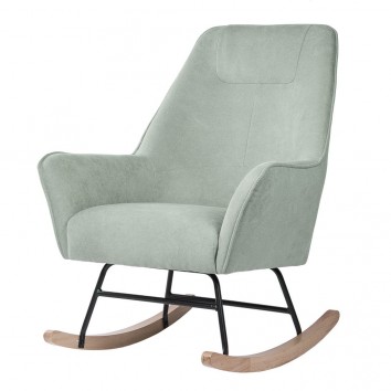 Mecedora Mint con patines madera 77x88x97h