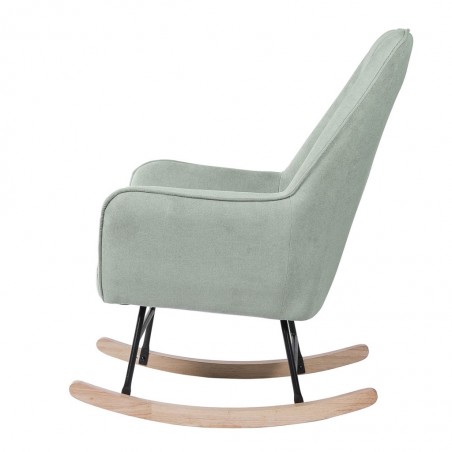 Mecedora Mint con patines madera 77x88x97h