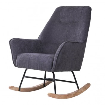 Mecedora Grey con patines madera 77x88x97h