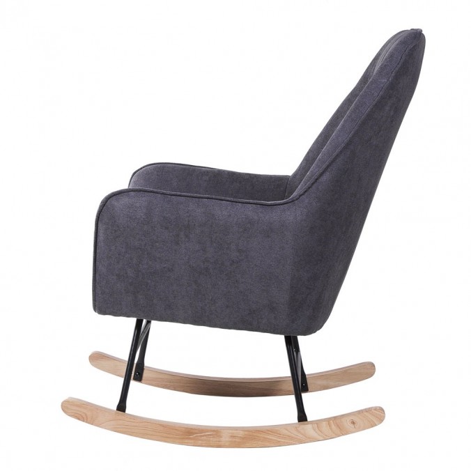 Mecedora Grey con patines madera 77x88x97h